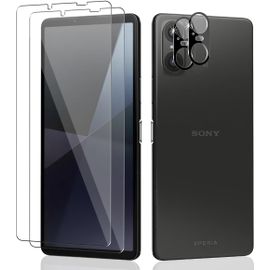 2+2 Pi¿¿Ces Verre Tremp¿¿ Pour Sony Xperia 10 Vi Protection ¿¿Cran + Sony Xperia 10 Vi Cam¿¿Ra Arri¿¿Re Protecteur, 9h Duret¿¿ Hd Protecteur D'¿¿Cran Pour Sony Xperia 10 Vi