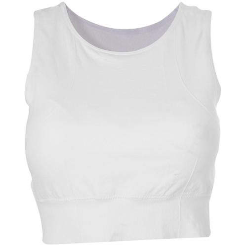 Soutien-Gorge De Sport Sans Couture Pour Femmes, À Impact Élevé, Avec Bonnets Amovibles Séance D'entraînement Rose De Yoga Retour Découpe Vêtement De Sport Blanc Xl