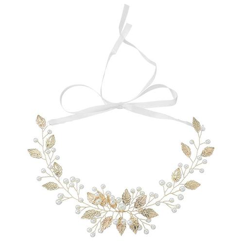 New Main Soie Fleur Perle Guirlande Bandeau Beauté Mariée Guirlandes Florales Mariage Femmes Accessoires De Cheveux