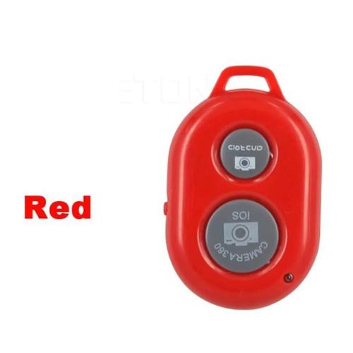 Mini télécommande sans fil Bluetooth, retardateur obturateur, appareil photo, accessoires de photographie pour IPhone rouge