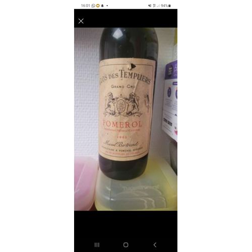 Vin Rouge Dat 1961 Pomerol
