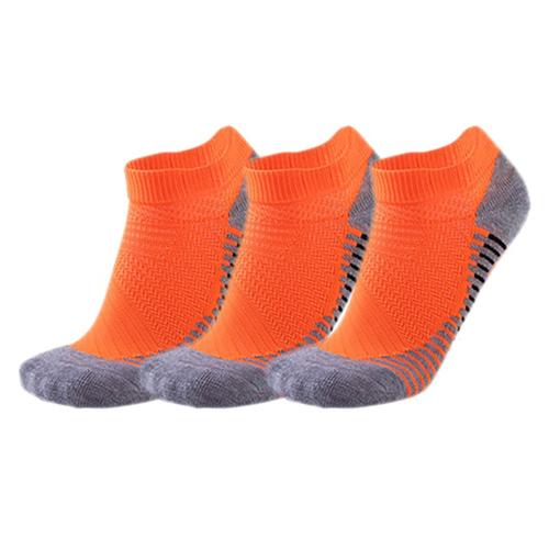 3 Paires De Chaussettes De Sport Professionnelles Pour Chaussettes De Course Extensibles Antidérapantes À Séchage Pour La Course En Plein Air Cyclisme Orange