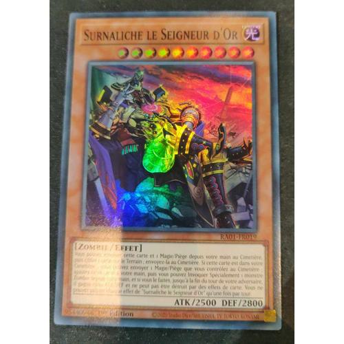 Yu Gi Oh Ra0101 Fr019 Surnaliche Le Seigneur D'or Super Rare