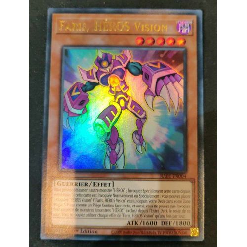 Yu Gi Oh Ra01 Fr004 Faris Héros Vision Ultra Rare