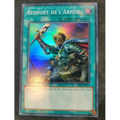 Yu Gi Oh Ra01 Fr051 Renfort De L'armée Super Rare