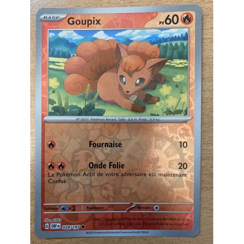 (751) Goupix 28/197 Pokemon 