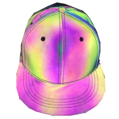 Casquette Réfléchissante Couleur Pour Et Femmes Veilleuse Couleur Chapeau De Soleil En Plein Air Rue Hip Hop Rue Danse Veilleuse Chapeau