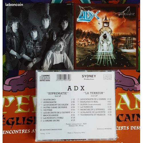 Cd Mega Rare Adx 'suprémacie - La Terreur'