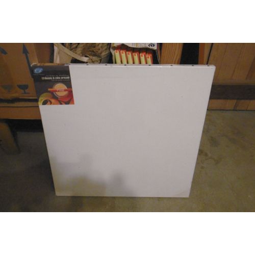 Chassis Toilé Sapin Toile Pure Lin U9 50x50cm Chassis France