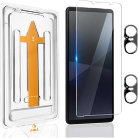 Verre Tremp¿¿ Pour Sony Xperia 10 Vi Et Cam¿¿Ra Arri¿¿Re Protecteur 1+2 Pi¿¿Ces, D¿¿Poussi¿¿Rage Automatique, Duret¿¿ 9h, Anti - Rayures, Hd Transparent, Protection ¿¿Cran Pour Sony Xperia 10 Vi