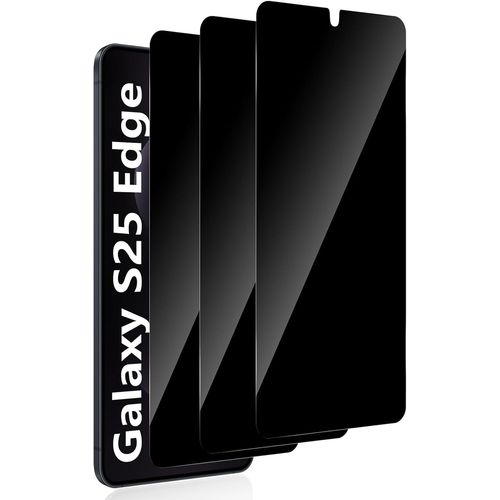3 Pi¿¿Ces Verre Tremp¿¿ Anti-Espion Pour Samsung Galaxy S25 Edge 5g, Duret¿¿ 9h Couverture Compl¿¿Te Film Protection ¿¿Cran De Confidentialit¿¿, Anti-Trace Anti-Spy Privacy Protecteur