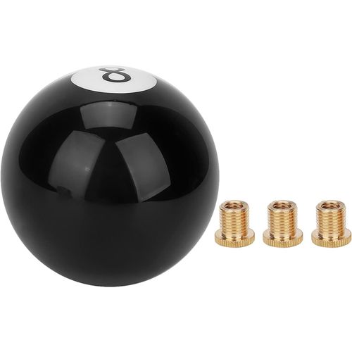 Noir 8 Pommeau De Levier De Vitesse De Voiture, Universel Boules De Billard Rond Pommeau De Levier De Vitesse De Voiture Poign¿¿E De Levier De Vitesses Joints Viss¿¿S Accessoires De D¿¿Coration