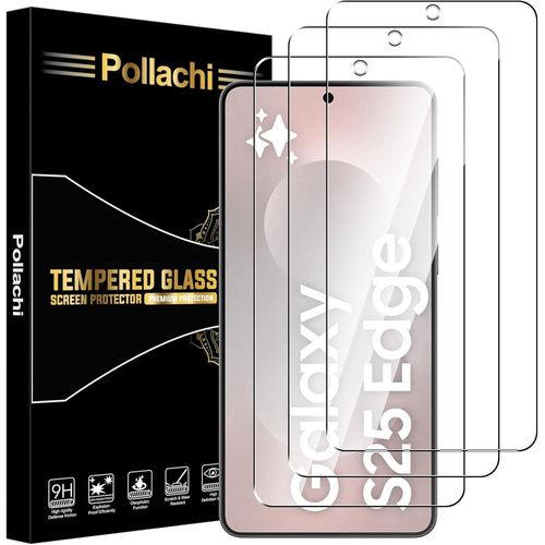 Verre Tremp¿¿ Pour Samsung Galaxy S25 Edge 5g,Samsung Galaxy S25 Plus 5g[Lot De 3] Film En Protection Ecran,Duret¿¿ 9h,Sans Bulles,Anti Rayures Vitre Protecteur D'¿¿Cran