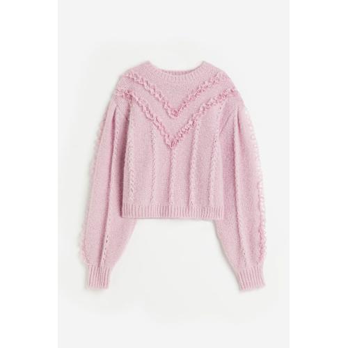 Pull Avec Dentelle - Rose