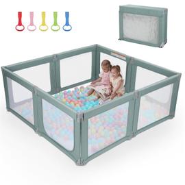 PRISM Parc bébé avec porte zippée et arche de jeux