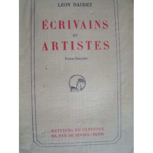 T. 2 , Ecrivains Et Artistes