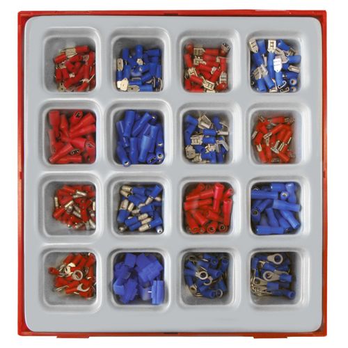 Jeu de cosses 299pcs + Tray 16 compartiments MW Tools TTD02T299