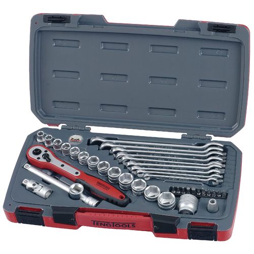 Jeu de douilles & embouts & clés 3/8 19-22mm 40 pcs Teng Tools T3840