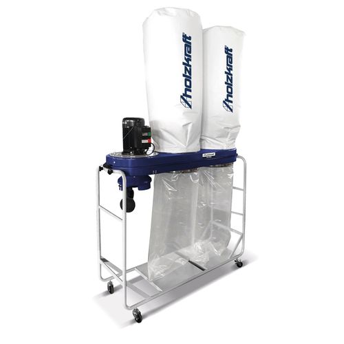 Aspirateur à copeaux bois pro 4300m³/h 3,8kW 400V buse et moteur 180° inclinable Holzkraft ASA4303