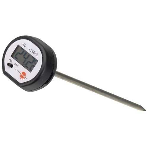 Thermomètre numérique mini à sonde pour liquides air et aliments plage de mesure -50°C à +150°C Testo 164930109