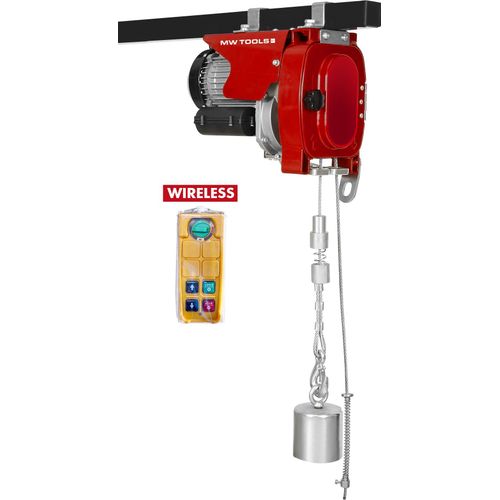 Palan électrique à câble 500kg 60m 1,6 kW 230 V télécommande SANS fil type infinity MW Tools SHI500-R