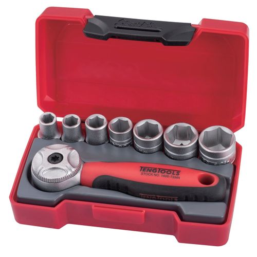 Petit set de douilles 1/4'' - 8 pièces Teng Tools T1408