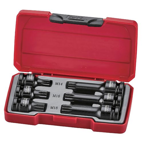 Set de douilles embouts à choc 1/2'' XZN - 6 pièces Teng Tools T9206