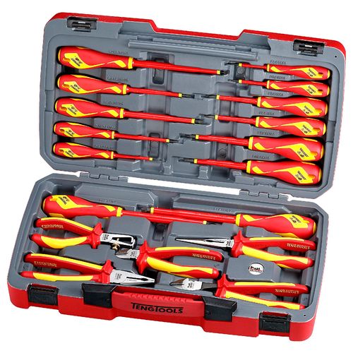Set pinces et tournevis 1000 V 18 pcs Teng Tools TV18N-1