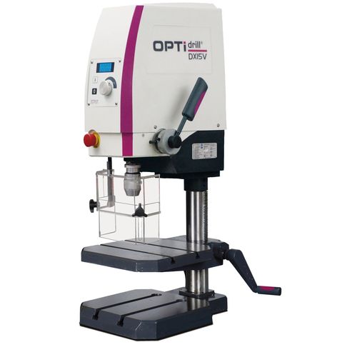 Perceuse d'établi de précision jusque Ø 15 mm raccord CM2 850W 230V vitesses variables affichage LED Optidrill DX15V