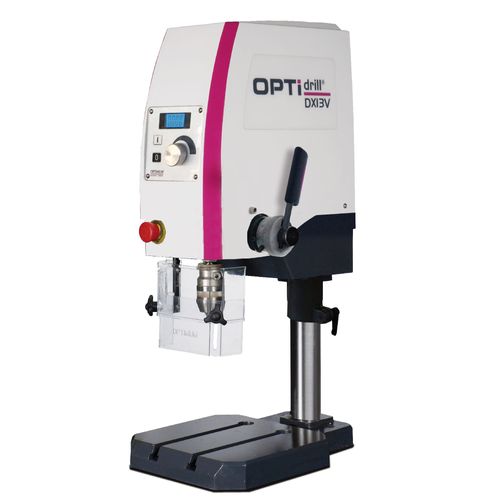 Perceuse d'établi de précision jusque ø 13 mm raccord B16 850W 230V vitesses variables tête réglable Optidrill DX13V