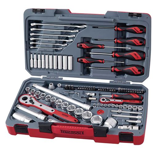 Jeu de douilles embouts et tournevis 95 pièces 1/4'' - 1/2'' Teng Tools TM095