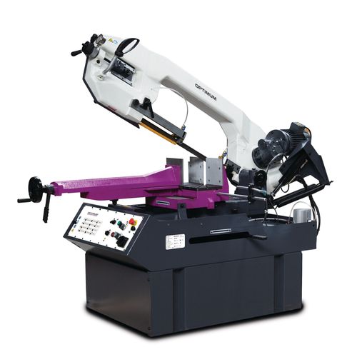 Scie à ruban pour métaux -45°/+60° capacité de coupe ronde 355 mm 2,2 kW 400V 35/70 m/min hauteur de la lame 34 mm Optisaw SD500