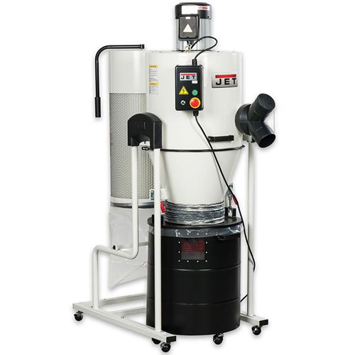 Aspirateur à copeaux bois cyclonique 2159 m³/h 1,5 kW 2 Ch 230V Jet JCDC-20-M