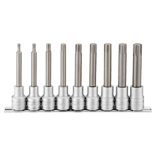 Jeu de douilles sur rail 1/2 TX 20-60 9 PCS Teng Tools M1209TX