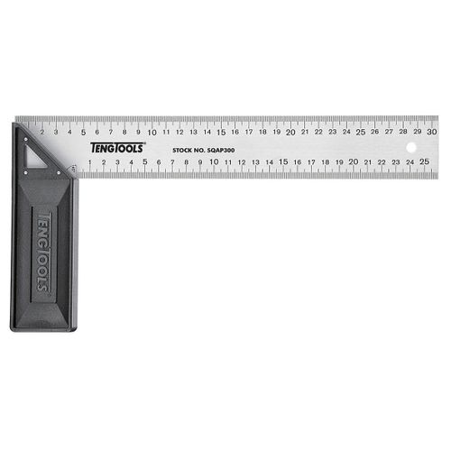 Équerre de charpentier poignée en plastique renforcée Teng Tools SQAP300
