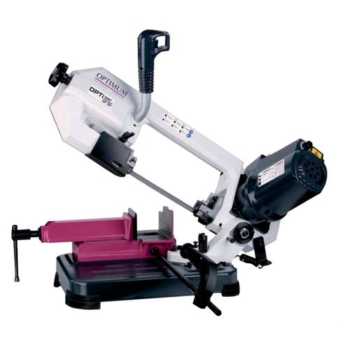 Scie à ruban portable à métaux 0-60° capacité de coupe ronde 125 mm 1 kW 230V vitesses variables 30-80 m/min Optisaw SP13V
