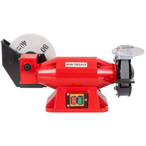 Touret à meuler à eau et à sec meule ø 150 mm 2950 rpm meule blanche ø 200 mm 134 rpm 540 W 230V MW-Tech ME15ES