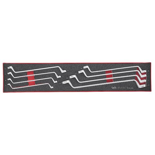 Jeu de clés polygonales doubles Foamx4 tray 6-22mm 8 pièces Teng Tools TEX6308