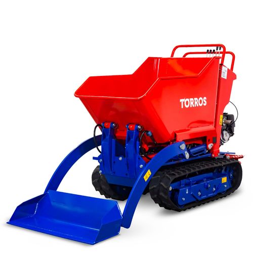 Minidumper Honda hydrostatique à chenilles avec pelle 60 kg benne basculante 800 kg - Moteur 9 CH Torros HRD800HS