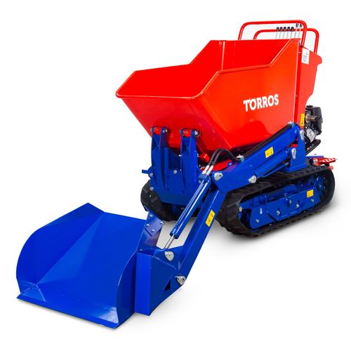 Minidumper Honda hydrostatique à chenilles écartables - Pelle inclinable 80 kg et benne basculante 800 kg - Moteur 9 ch Torros HRD800HAX