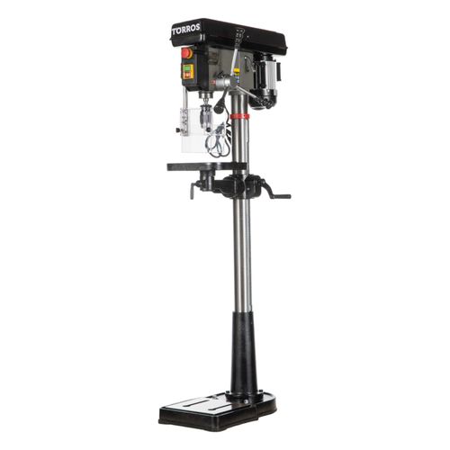 Perceuse à colonne professionnelle jusque ø 20 mm raccord CM2 600W 230V 12 vitesses 71 kg Torros DF20M
