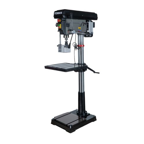 Perceuse à colonne professionnelle jusque ø 32 mm raccord CM4 1,5 kW 400V 12 vitesses 120 kg Torros DF34T