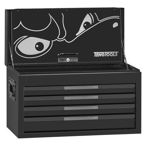 Coffre à outils 4 tiroirs pour servante pro noir Teng Tools TST26B4