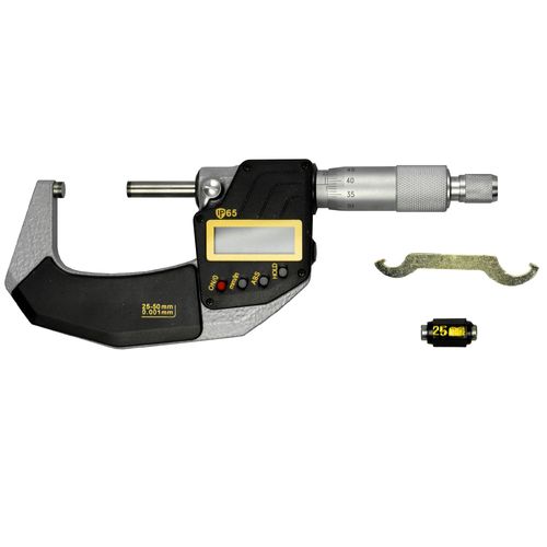 Micromètre extérieur numérique IP65 plage de mesure de 25 à 50 mm résolution 0,001 mm MW Tools DBM25-50
