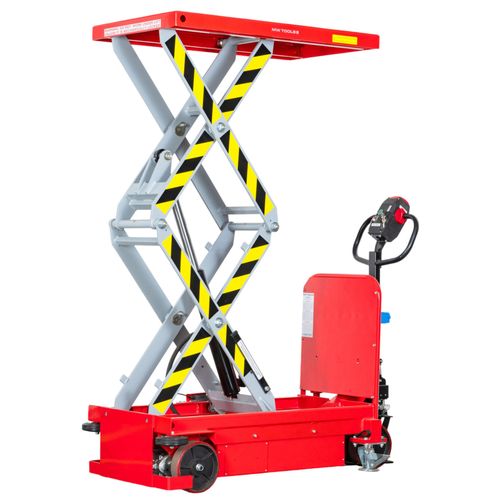 Table élévatrice électrique automotrice 910kg Hauteur de 1850 mm et plateau 1020 x 610mm MW Tools WTE90018T