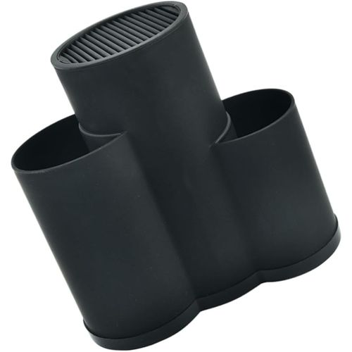 Kyaoayo-Stockage De Couteau Tasse Avec Ustensile Unité Porte-Couteaux Couler Planche Extensible Bloc Div Urs Éponge Couvercle Organisateur De Tiroir Tiroirs Coutellerie Comptoir Black Pp