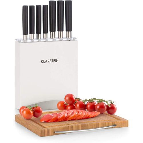 Kyaoayo-Couteau Cuisine, Lot 7 Couteau De Cuisine Professionnel Avec Bloc, Set Couteaux Et Ustensiles De Cuisine En Acier Inoxydable, Blocs Couteaux Professionnelle Avec Planche, Résistants Rayures