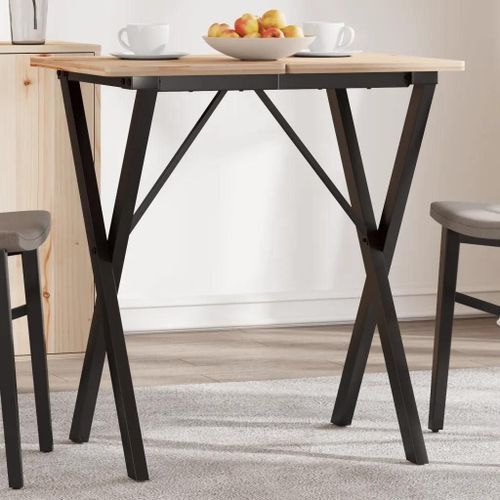 Pieds De Table À Manger Cadre En X 60x40x73 Cm Acier