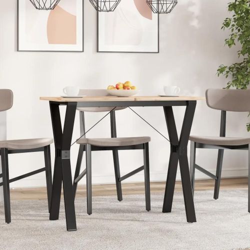 Pieds De Table À Manger Cadre En Y 80x40x73 Cm Acier