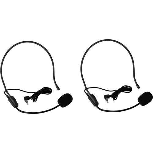 Microphone Serre-tête, Microphone Serre tête, Micro Serre Tete Tour d'oreille avec Prise Audio 3,5 mm, pour Guide Touristique/Enseignement Discours
